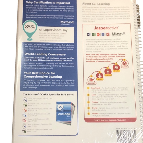 Microsoft Office Outlook 2016 Certification Guide  -New Sealed - Picture 5 of 10